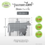 [รั้วเกษตร] รั้วตาข่ายถักปม รุ่นไลท์ ตาถี่พิเศษ 2x4 นิ้ว ความสูง 150 ซม. (ลวดหนา 2.0 มม.) [อายุใช้งาน 10-20 ปี*] - Image 2