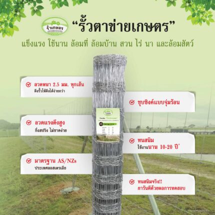 6 จุดเด่นรั้วตาข่ายเกษตร