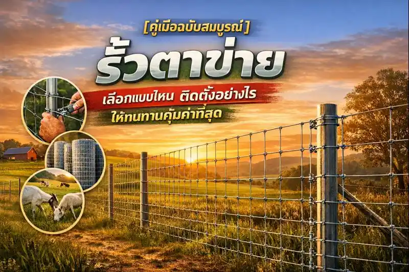[คู่มือฉบับสมบูรณ์] รั้วตาข่าย เลือกแบบไหน ติดตั้งอย่างไร ให้ทนทานคุ้มค่าที่สุด