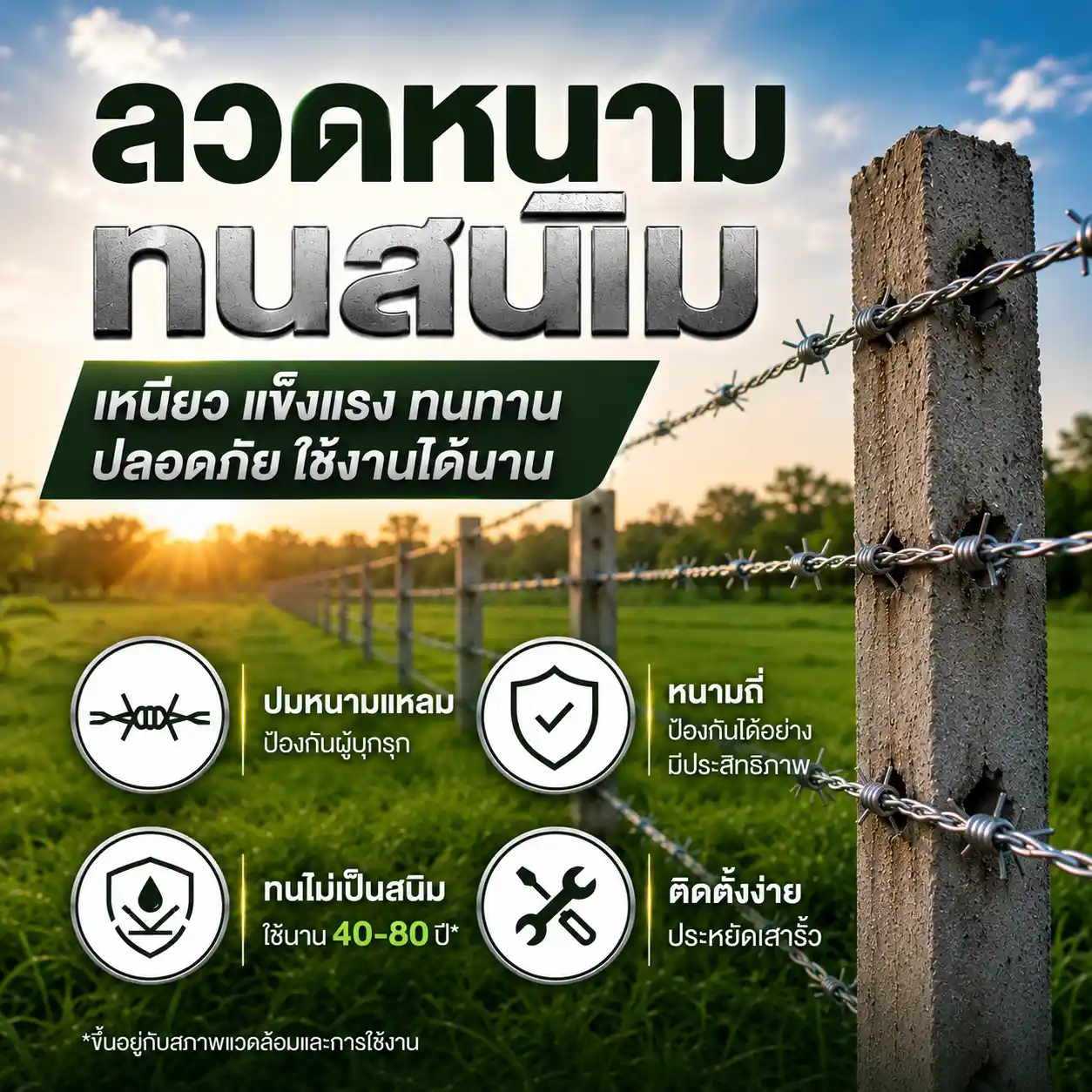 ลวดหนามทนสนิม ปกหน้ารวม Mobile
