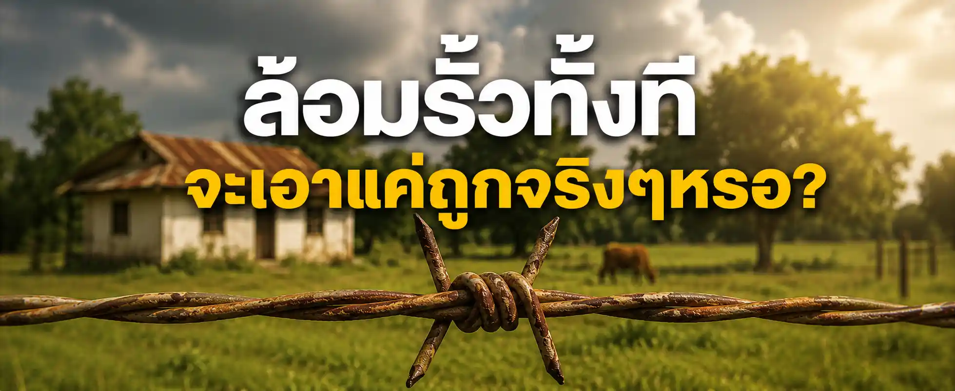 ล้อมรั้วทั้งที จะเอาแค่ถูกจริงๆหรอ