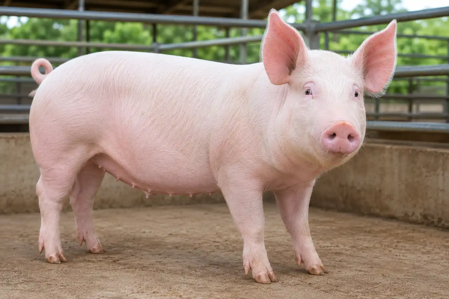 หมูลาร์จไวท์ (Large White)