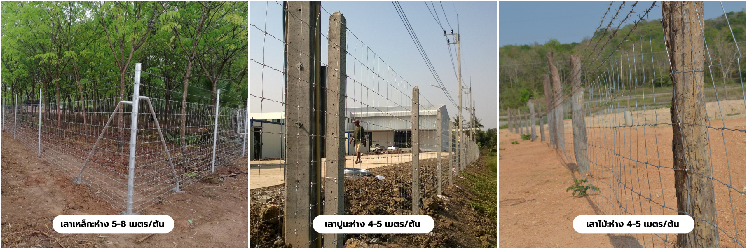 ใช้กับเสารั้วไวน์แมน