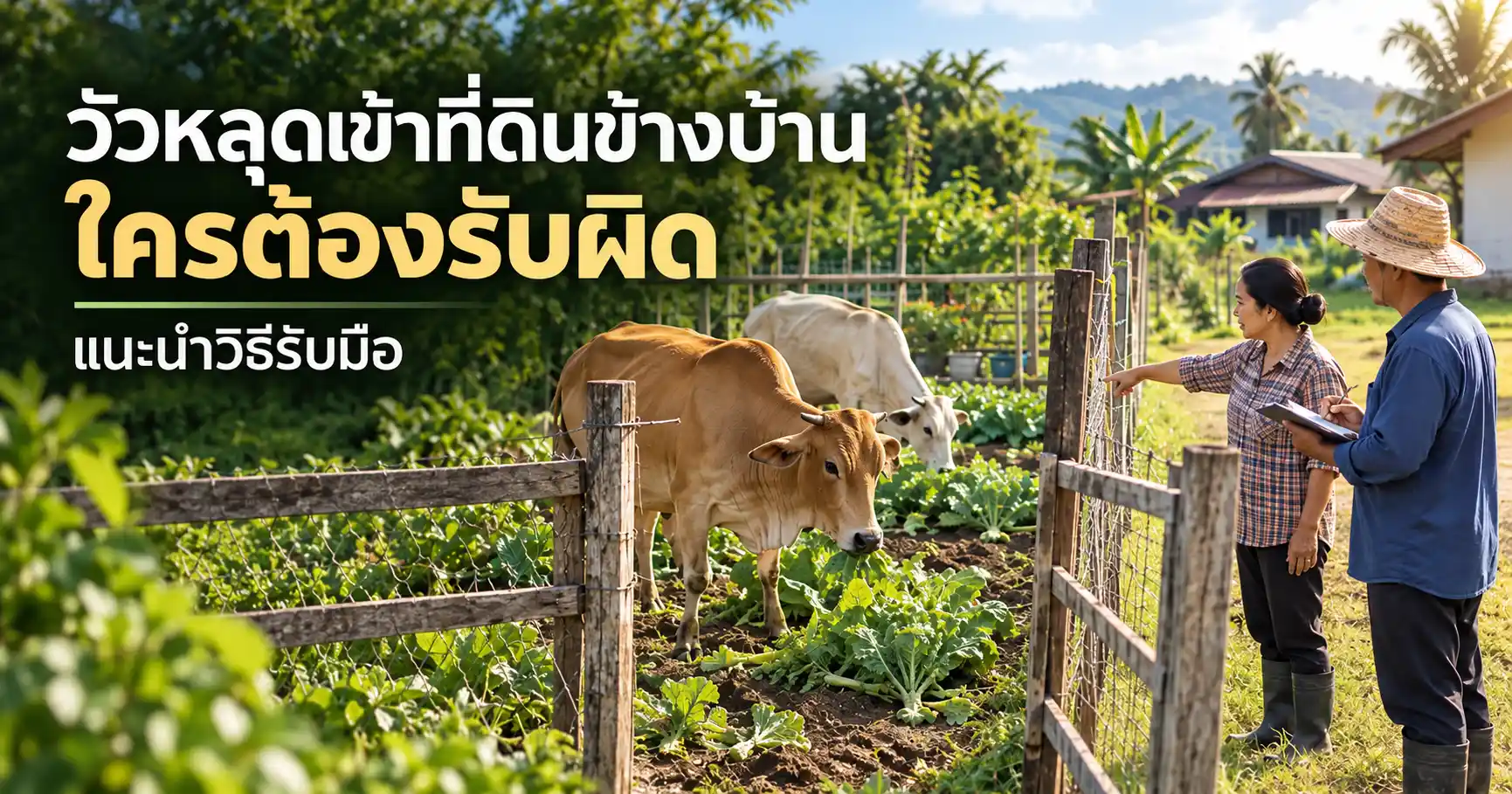 ปกบทความวหลุดเข้าที่ดินข้างบ้าน ใครต้องรับผิด แนะนำวิธีรับมือ