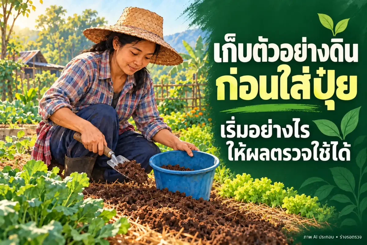 เก็บตัวอย่างดินก่อนใส่ปุ๋ย_เริ่มอย่างไรให้ผลตรวจใช้ได้