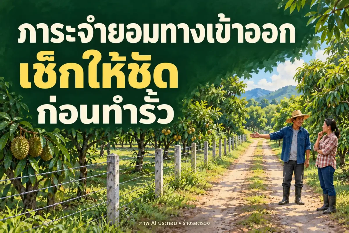 ภาระจำยอมทางเข้าออก เช็กให้ชัดก่อนทำรั้ว_ปกพร้อมชื่อบทความ