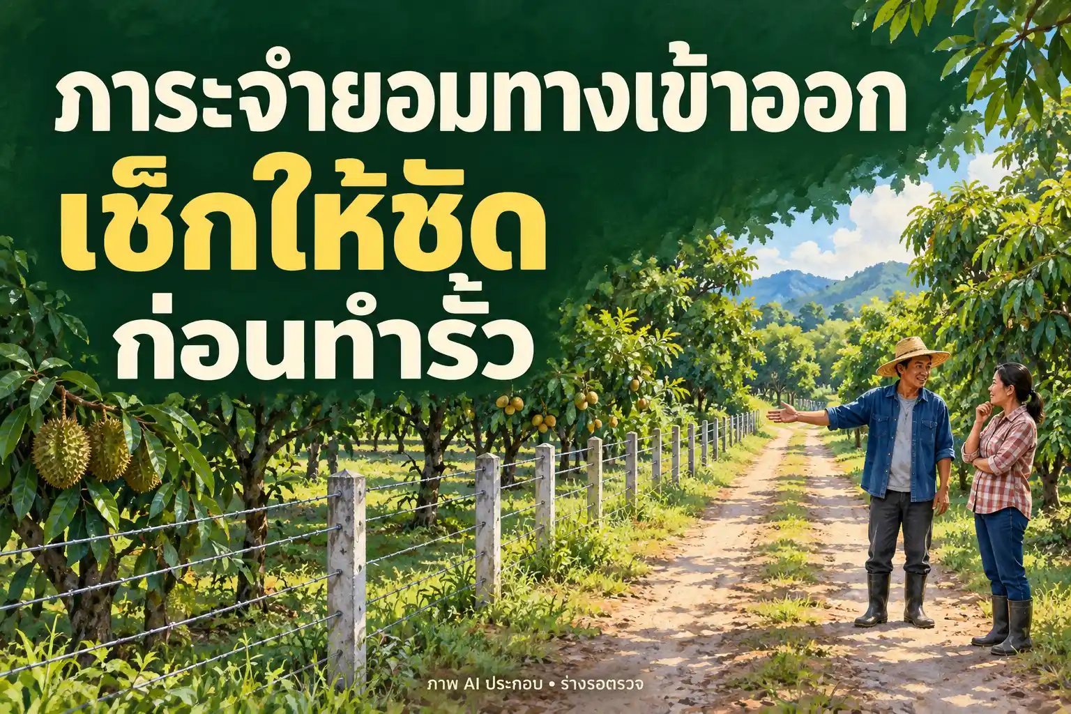 ภาระจำยอมทางเข้าออก เช็กให้ชัดก่อนทำรั้ว_ปกพร้อมชื่อบทความ